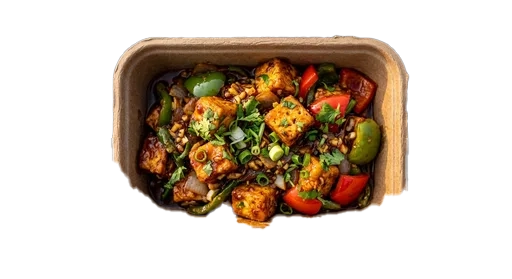 Chilli Paneer, top view